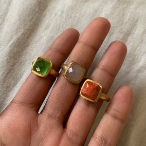 Rings- PINK AND GREEN-SOLD!!!! beautiful gemstones